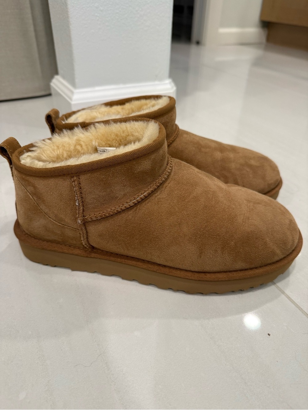 UGG Classic Ultra Mini Boots - Chestnut - Picture 2 of 8